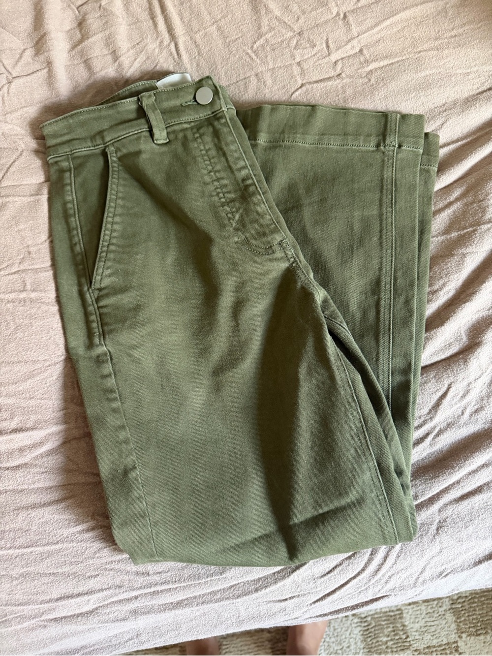 Everlane Olive Green Straight-Leg Chinos